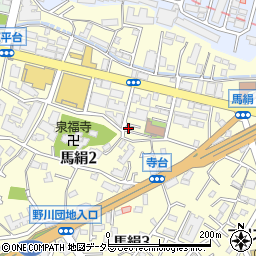 神奈川県川崎市宮前区馬絹2丁目3-39周辺の地図