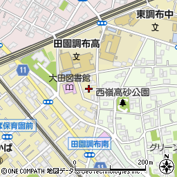 東京都大田区田園調布南26周辺の地図
