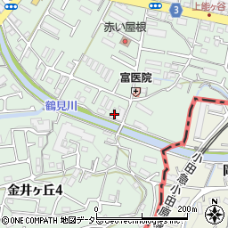 東京都町田市大蔵町128周辺の地図