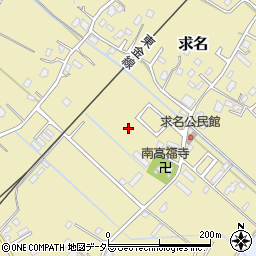千葉県東金市求名周辺の地図