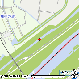 鎌田川周辺の地図