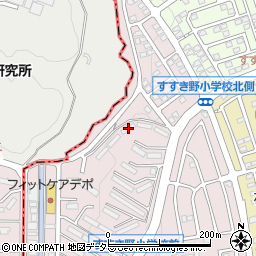 ＵＲ都市機構すすき野団地６－１９号棟周辺の地図