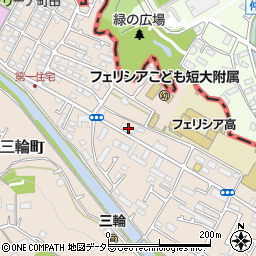東京都町田市三輪町102周辺の地図