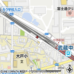 Ｐａｒｋｉｎｇ　ｉｎ　ビーンズ武蔵中原駐車場周辺の地図