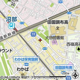 東京都大田区田園調布南23周辺の地図