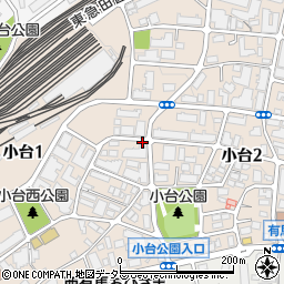 神奈川県川崎市宮前区小台周辺の地図