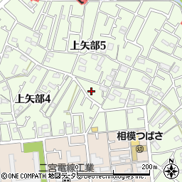 神奈川県相模原市中央区上矢部5丁目14周辺の地図