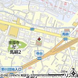 神奈川県川崎市宮前区馬絹2丁目3-24周辺の地図