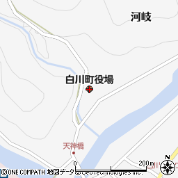 岐阜県加茂郡白川町周辺の地図