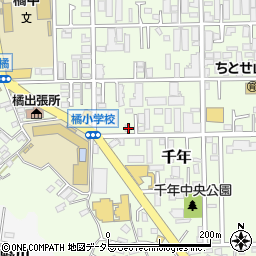 神奈川県川崎市高津区千年837周辺の地図