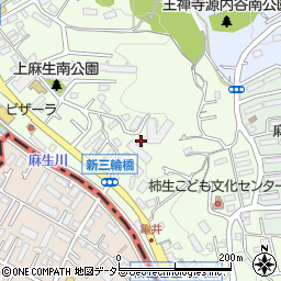 神奈川県川崎市麻生区上麻生7丁目周辺の地図