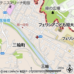 東京都町田市三輪町82周辺の地図