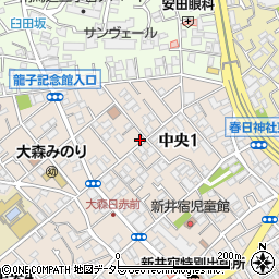 東京都大田区中央1丁目5-6周辺の地図