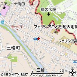 東京都町田市三輪町89周辺の地図