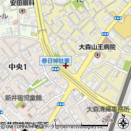 セブンイレブン大田区山王春日橋店周辺の地図