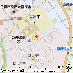 京丹後市大宮社会体育館周辺の地図