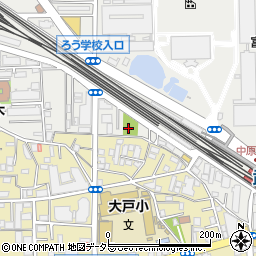 上小田中南公園周辺の地図