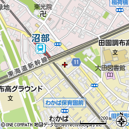 東京都大田区田園調布南17周辺の地図