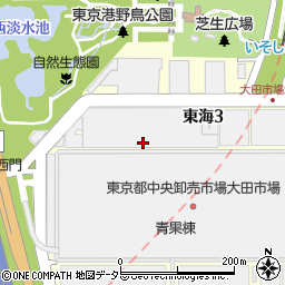 大田市場　青果仲卸株式会社河満周辺の地図