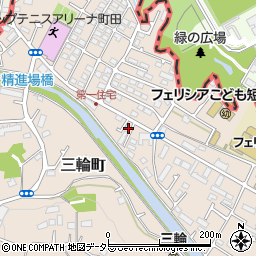 東京都町田市三輪町79周辺の地図