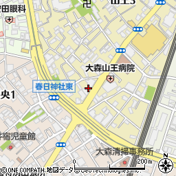 パークジャパン大田山王第２駐車場周辺の地図