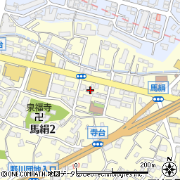 神奈川県川崎市宮前区馬絹2丁目3-3周辺の地図