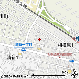 神奈川県相模原市中央区相模原1丁目周辺の地図