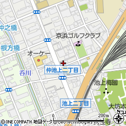 東京都大田区仲池上2丁目15-11周辺の地図