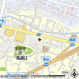 神奈川県川崎市宮前区馬絹2丁目3-54周辺の地図