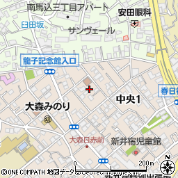東京都大田区中央1丁目5-2周辺の地図