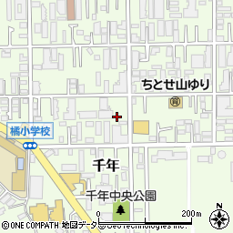 神奈川県川崎市高津区千年848周辺の地図