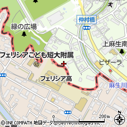 神奈川県川崎市麻生区上麻生6丁目19周辺の地図