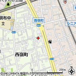 東京都大田区西嶺町10-2周辺の地図