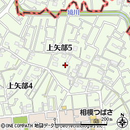 神奈川県相模原市中央区上矢部5丁目13周辺の地図