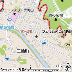 東京都町田市三輪町58-41周辺の地図