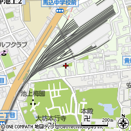 梅田第二児童公園トイレ周辺の地図