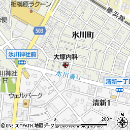 大塚内科医院周辺の地図