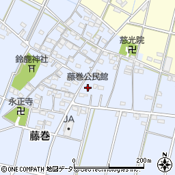 藤巻公民館周辺の地図