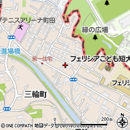 東京都町田市三輪町58周辺の地図