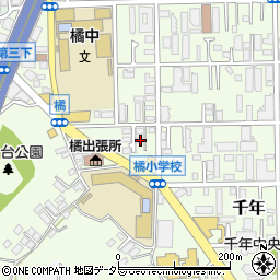 神奈川県川崎市高津区千年861周辺の地図