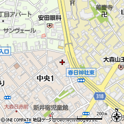 東京都大田区中央1丁目11-23周辺の地図