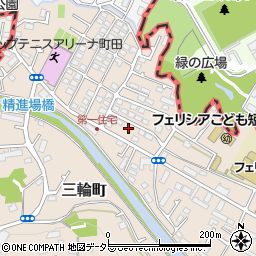 東京都町田市三輪町58-8周辺の地図