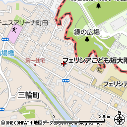 東京都町田市三輪町58-29周辺の地図