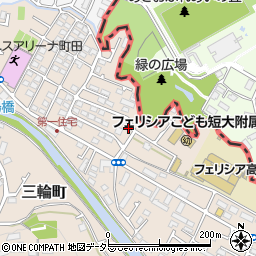 東京都町田市三輪町58-23周辺の地図