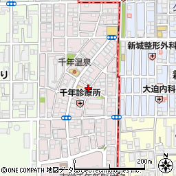 神奈川県川崎市高津区千年新町28-8周辺の地図