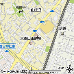 日本郵便大森郵便局周辺の地図