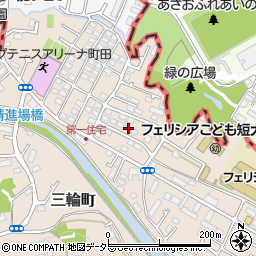 東京都町田市三輪町58-27周辺の地図