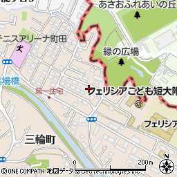 東京都町田市三輪町58-21周辺の地図