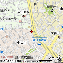 東京都大田区中央1丁目11-1周辺の地図