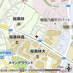 セブンイレブン町田桜美林学園北店周辺の地図